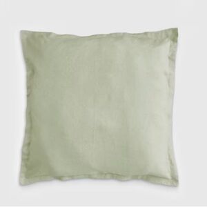 NWT QUINCE Luxury Organic Sateen Euro Sham Sage 2538